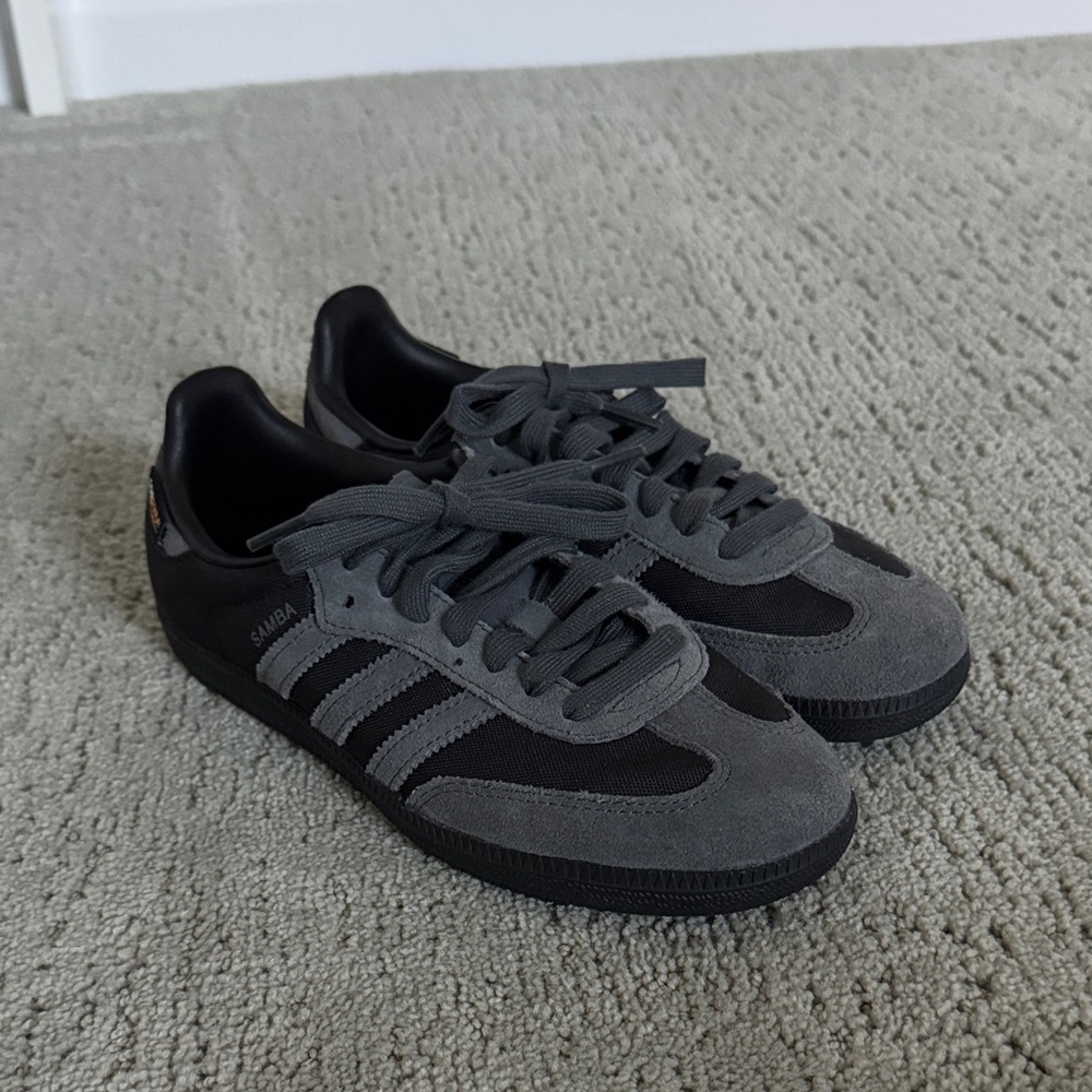 Adidas Samba Charcoal and Black Shoes